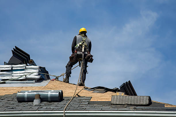 Professional Roof Replacement technician working in Agate, CO